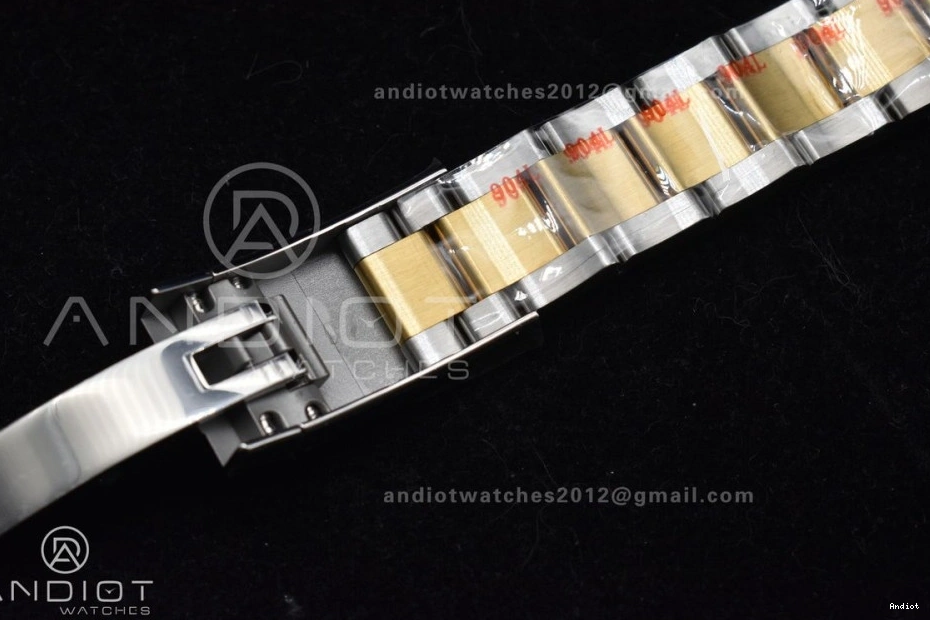 1:1 Oyster YG Bracelet Edition Best Clean SS Black Stick on 126333 41 VR3235 Steel Dial DateJust 904L 0512
